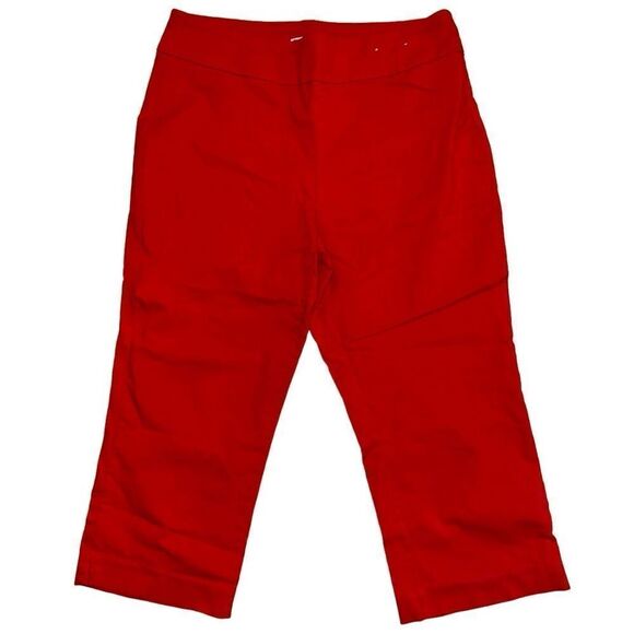 Dana Buchman Women's Red Capri Pants | Super Stretch | Size Medium - Picture 1 of 5